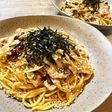 豚とエリンギの旨辛バター醤油パスタ
