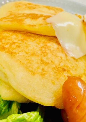 もっちもち♡豆腐と豆乳のパンケーキ♡-レシピのメイン写真