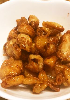 あまった鶏皮でカリカリ 甘辛醤油版-レシピのメイン写真