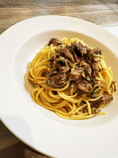 蒲焼缶の柚子胡椒パスタ-レシピのメイン写真