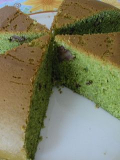 炊飯器で簡単♪くるみ入り抹茶ケーキ♪-レシピのメイン写真