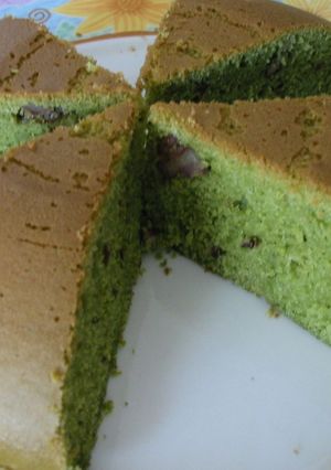 炊飯器で簡単♪くるみ入り抹茶ケーキ♪-レシピのメイン写真
