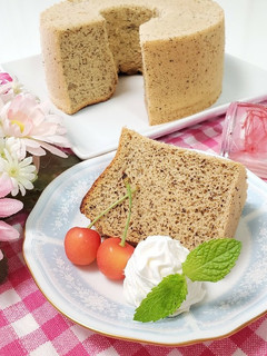 ノンオイル米粉と豆腐の紅茶シフォンケーキ-レシピのメイン写真