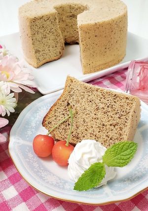 ノンオイル米粉と豆腐の紅茶シフォンケーキ-レシピのメイン写真