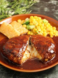 再現!ガストのチーズINハンバーグ-レシピのメイン写真