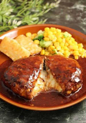 再現!ガストのチーズINハンバーグ-レシピのメイン写真