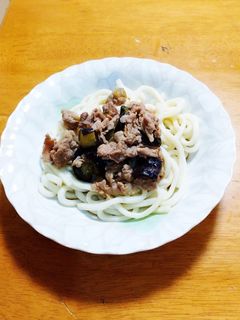 豚肉と茄子の冷やしうどん-レシピのメイン写真