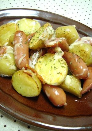 新じゃがとウィンナー♡チーズ焼き-レシピのメイン写真