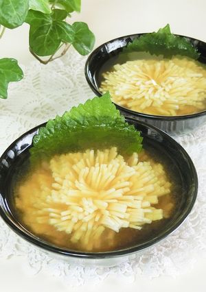 七夕＊菊花豆腐のとろける寒天寄せ-レシピのメイン写真