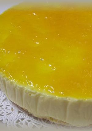生クリーム不要☆マンゴーレアチーズケーキ-レシピのメイン写真