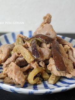 豚こまとナスの味噌マヨ炒め【作り置き◎】-レシピのメイン写真