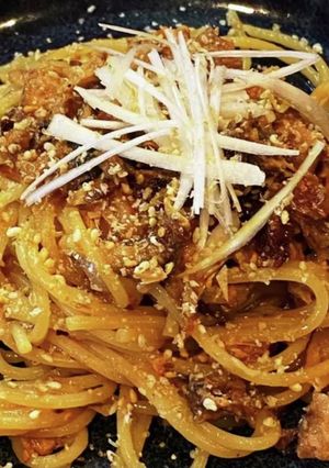 さば味噌缶でペペロンチーノ-レシピのメイン写真