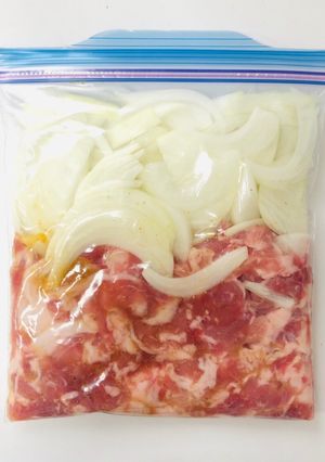 【下味冷凍】豚肉のはちみつ味噌炒め-レシピのメイン写真