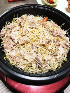 もやしと豚バラ蒸し(YABの妻レシピ)-レシピのメイン写真