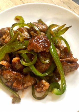 ピーマンと牛肉のオイスターソース炒め-レシピのメイン写真