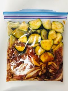 【下味冷凍】ナスと豚肉のピリ辛炒め-レシピのメイン写真