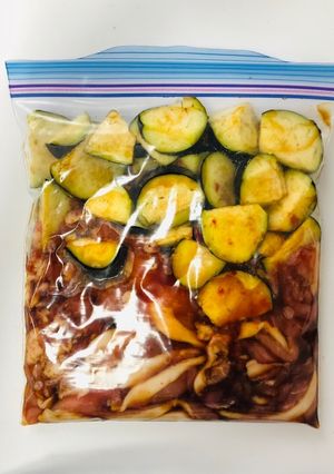 【下味冷凍】ナスと豚肉のピリ辛炒め-レシピのメイン写真