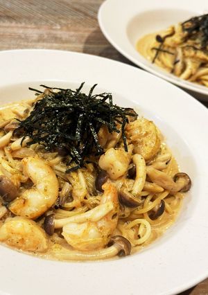 岩海苔のクリームパスタ-レシピのメイン写真