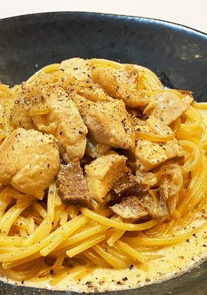 ポルチーニのクリームパスタ-レシピのメイン写真