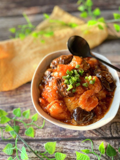 ☆海老チリとろっと茄子の半熟卵丼☆-レシピのメイン写真