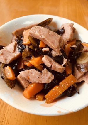キクラゲとスパムのごま油煮詰め-レシピのメイン写真