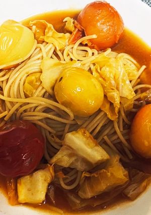 ポタジェガーデンのスープパスタ-レシピのメイン写真