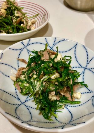 おかひじき とツナとナッツのお浸し-レシピのメイン写真