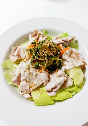 ☆サッパリ！南蛮野菜のせ冷しゃぶサラダ☆-レシピのメイン写真