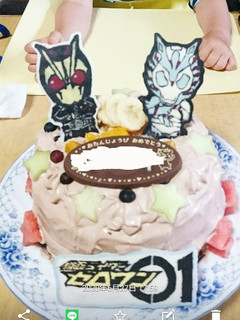 ゼロワン☆苺なしバースデーケーキ♪-レシピのメイン写真