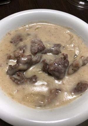 コストコの牛肉でストロガノフ風♪-レシピのメイン写真