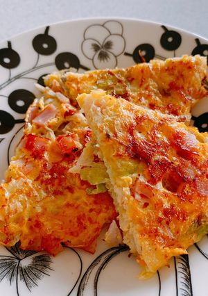簡単！こどもが食べるお好み焼き風キャベツ-レシピのメイン写真