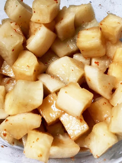 少量版の簡易カクテキ(大根キムチ)♪-レシピのメイン写真