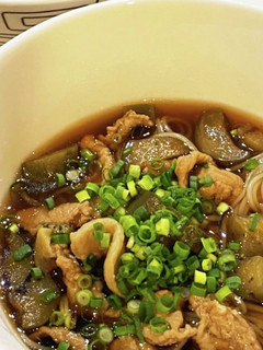 茄子・豚肉のにゅうめん-レシピのメイン写真