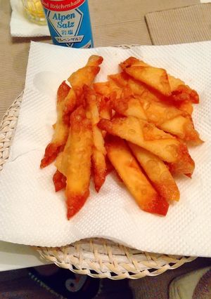 簡単！ワンタンの皮でチーズ揚げ◎-レシピのメイン写真