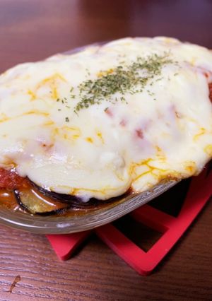 ポテトサラダをリメイク☆茄子チーズ焼き-レシピのメイン写真