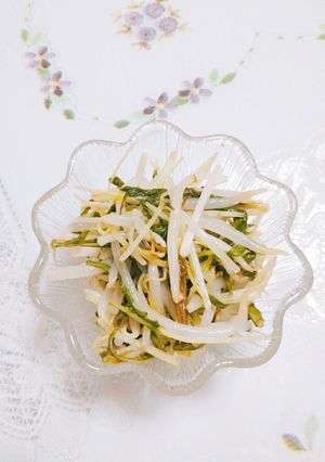 もやしと水菜のさっぱりサラダ-レシピのメイン写真