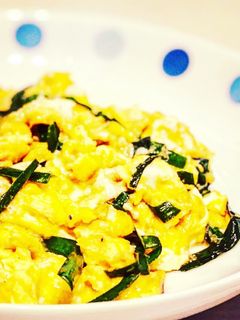 ご飯が進むもう一品!ふわふわニラ玉-レシピのメイン写真