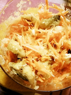 新玉ねぎと人参と鰺フライの酢の物-レシピのメイン写真