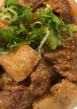 *牛すじ煮込み(どて煮)*。-レシピのメイン写真