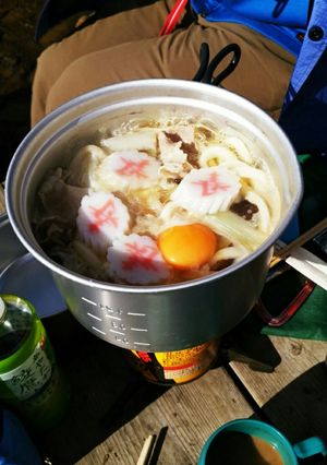 鍋割山荘より美味しい荷揚げした煮みうどん-レシピのメイン写真