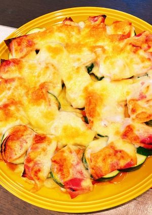 ズッキーニのベーコンチーズ焼き-レシピのメイン写真