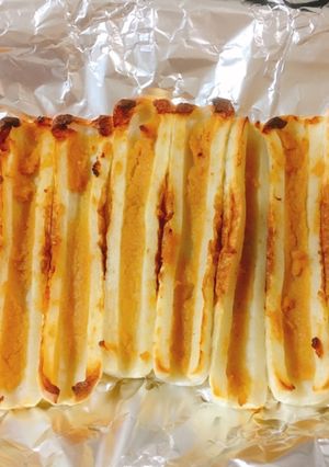 超簡単おつまみ！ちくわ味噌焼き-レシピのメイン写真