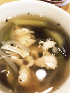 ナスとサラダチキンのあっさりスープ-レシピのメイン写真