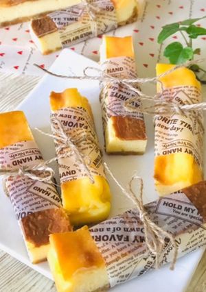 濃厚四角いベイクドチーズケーキ・スクエア-レシピのメイン写真
