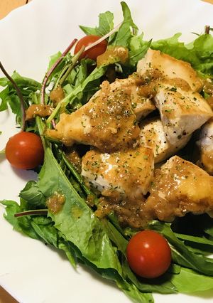 鶏むね肉のさっぱり梅肉ソース焼き-レシピのメイン写真