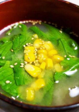【時短】サラダみそ汁-レシピのメイン写真