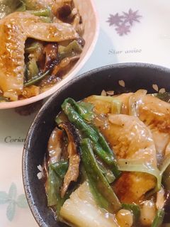 鶏の手羽先と干し椎茸とネギの醤油煮-レシピのメイン写真