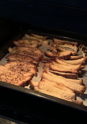 ラスク四種　塩海苔マスタード柚子胡椒-レシピのメイン写真
