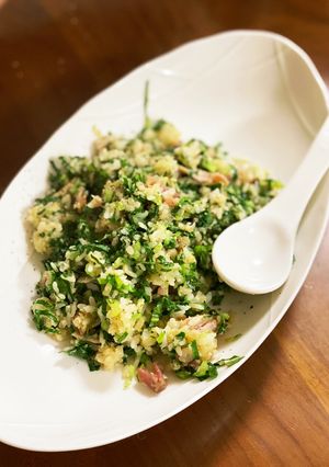 カリフラワーライスと小松菜のチャーハン　-レシピのメイン写真