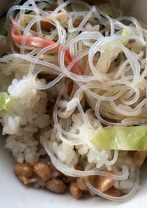 納豆と春雨のご飯-レシピのメイン写真
